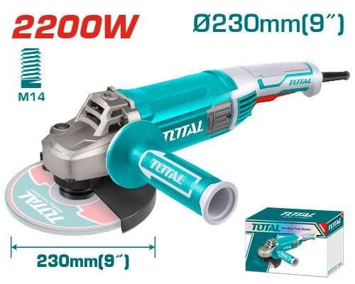 "ТОТАL" Углошлифовальная машина INDUSTRIAL, 230мм