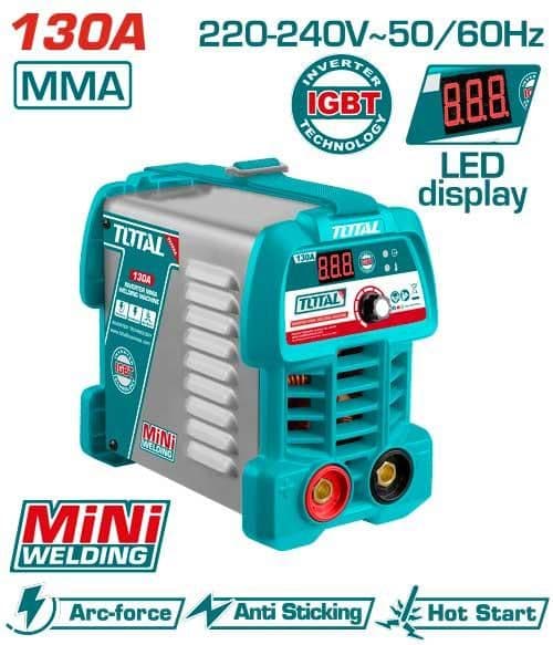 "ТОТАL" Инверторный мини сварочный аппарат 15-130А, 220-240V~50/60Hz.